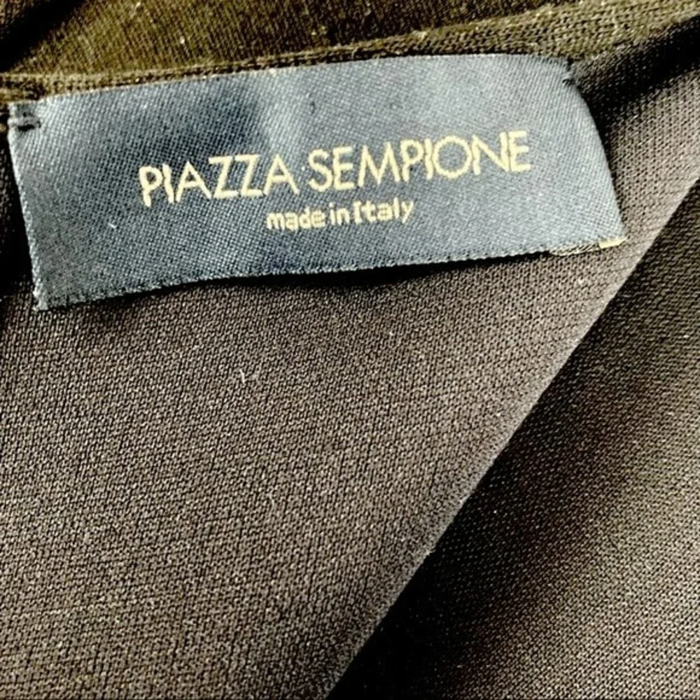 PIAZZA SEMPIONE Made in Italy Textured Wool Blend Knee-Length Dress Size US 10